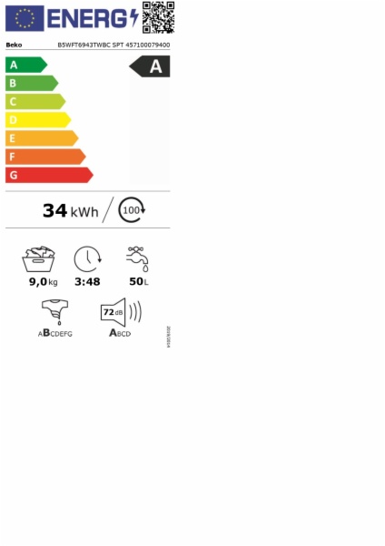 LAVADORA BEKO B5WFT6943TWBC SPT